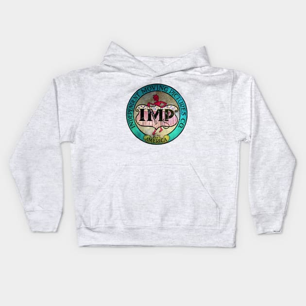 Independent Moving Pictures Co. est. 1909 Kids Hoodie by INLE Designs